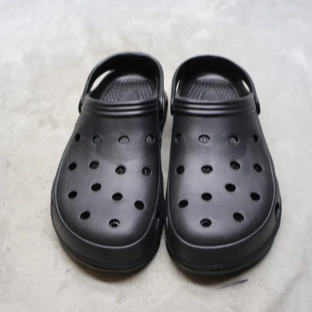Gubarun Mens 12 Clogs Black Lightweight Slip On Comfort Slip Resistant EU46 NEW